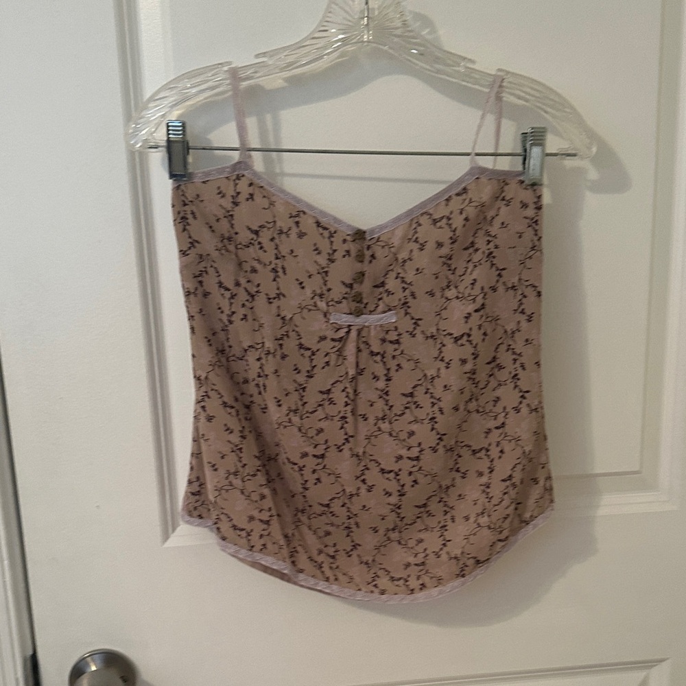 GAP Floral Camisole in Tan and Black